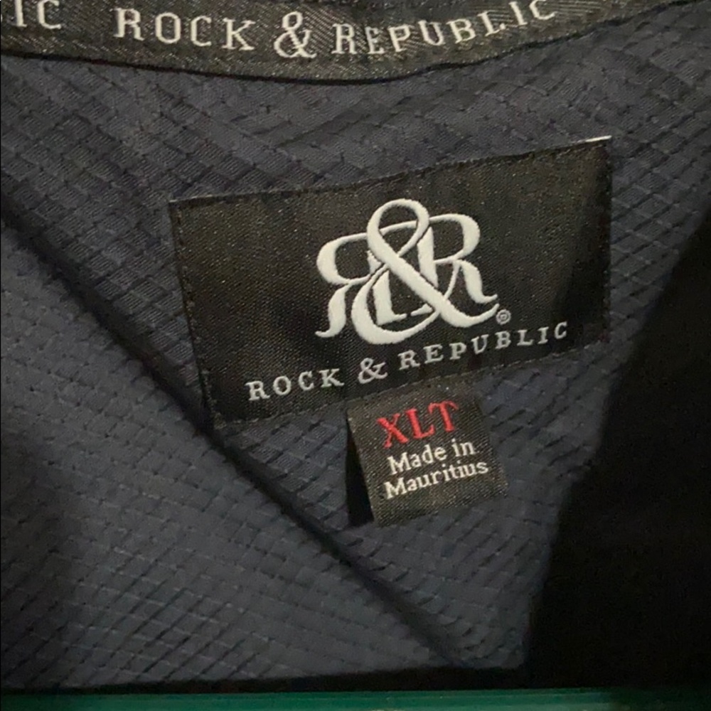 Dark Blue Rock & Republic button down